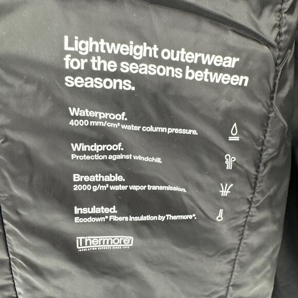 Rains jacket Padded Nylon Jacket black 15470 Unisex Size XL NWT - Picture 7 of 10